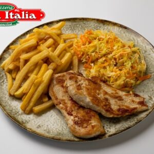 Piept de pui cu cartofi prăjiți