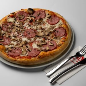 Pizza Salami e funghi Ø28X40cm